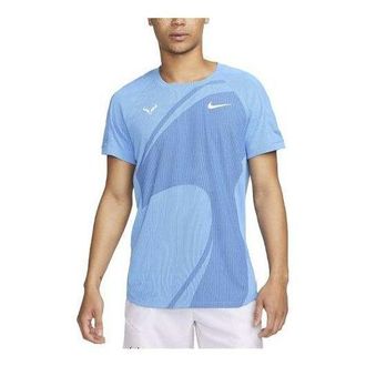 Nike Dri-Fit Rafa Short-Sleeve Tennis T-Shirts University Blue DV2877-412