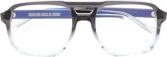 Cutler and Gross ombre pilot-frame glasses - men - Acetate - 57 - Grey