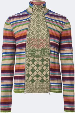 Dries Van Noten Jersey de lana a rayas