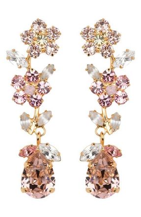 Jennifer Behr Freesia Drop Earrings in Vintage Rose at Nordstrom