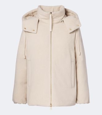 Moncler Vivante wool and cashmere down jacket