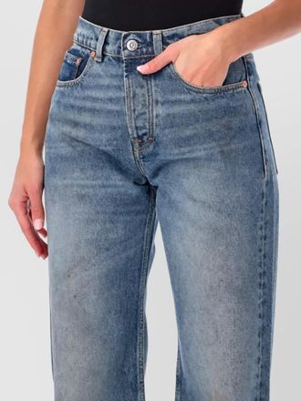Our Legacy denim high-rise straight-leg jeans