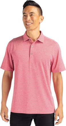 Cutter & Buck Forge Eco Heather Stripe Stretch Recycled Mens Polo