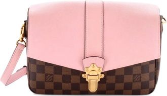 Louis Vuitton Clapton Damier leren PM crossbodytas - Bruin