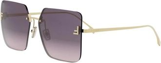Fendi Sunglasses, female, Yellow, 59 MM, First Crystal
