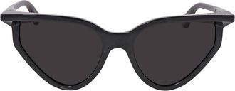 Balenciaga Grey Cat Eye Ladies Sunglasses BB0101S 001 56