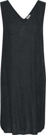 Kaffe Womens Dress Sleeveless V-Neck Knee-Length Pockets Straight Silhouette, Windsurfer/Chalk Stripe, 12