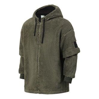 Puma Classics Winter Sherpa Hoodie Jacket Olivegreen 530271-64