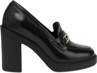 Love Moschino Leren pumps - Zwart