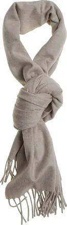 Lardini Finely Woven Cashmere-Blend Fringed Scarf