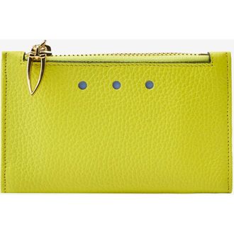 Tusk Ascot Slim Card Case with Zip Coin Pocket in Lime at Nordstrom