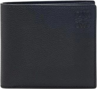 Loewe Pre-owned Wallets, male, Black, Size: ONE SIZE Pre-owned Anagram Leather Wallet