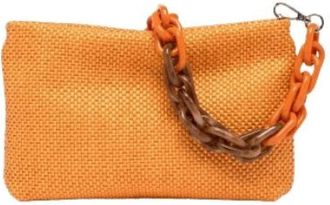 Gianni Chiarini Brenda Clutch - Dames - Clutches - Oranje - ONE Size - Tassen