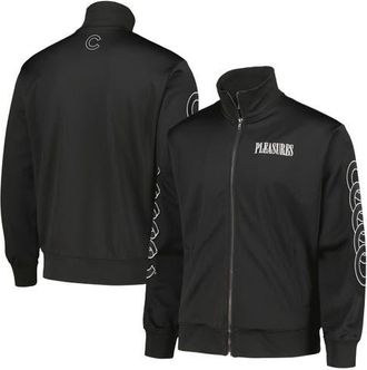 Pleasures Mens PLEASURES Black Chicago Cubs Pitcher Full-Zip Track Jacket at Nordstrom, Size Xx-Large
