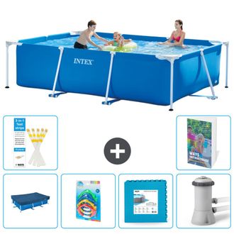 Intex Piscina Con Estructura Rectangular - 300x200x75 Cm - 7-piezas S48