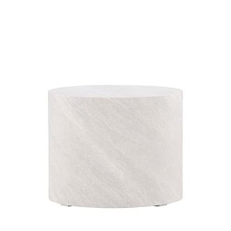 Venture Design Mesa auxiliar redonda efecto m&aacute;rmol &oslash;50cm - Gris claro