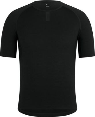 Rapha Merino Base Layer Short Sleeve Merinounterwäsche für Herren | schwarz
