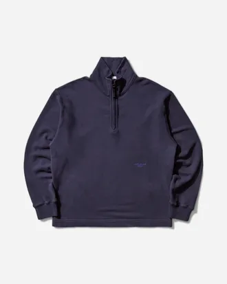 Stone Island Men s Marina Brushed Organic Cotton Half-zip Sweatshirt Navy
