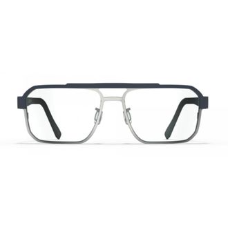 Blackfin Bf1062 Camano Rectangular Two-Tone Eyeglasses with Double-Bridge Design
