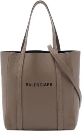 Balenciaga Pre-owned Everyday Tote XXS - Dames - Vintage Shopper - Bruin - ONE Size - Leer - Vintage
