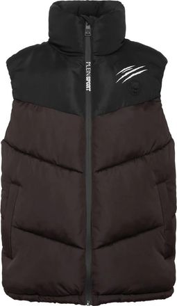 Plein Sport Kort Vest - Dames - Bodywarmers - Zwart - S - Nylon - Fitness