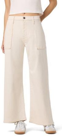 Hudson Jolene High Waist Wide Leg Jeans in Ecru at Nordstrom Rack, Size 28