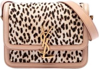 Saint Laurent Pre-owned Solferino - Dames - Vintage Schoudertas - Beige - ONE Size - Leer - Vintage