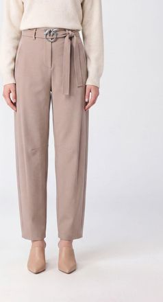 Pinko Pantaloni baggy New Lexy a vita alta con cintura e logo