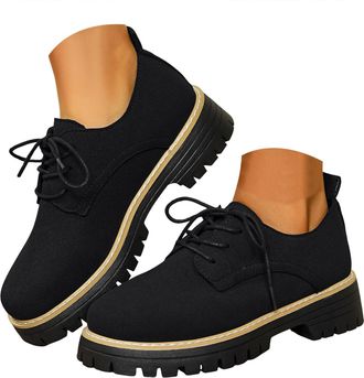 Generic Womens Slip On Loafers Platform Chunky Loafer Lug Sole Suede Work Business Casual Dress Shoes Orthopedic Loafers for Women Fashion Round Toe Comfortab