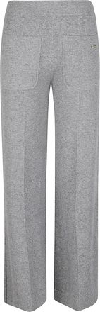 Victoria Beckham Knit Alina High-Waist Textured Wool-Blend Wide-Leg Pants