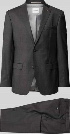 Roy Robson Regular Fit Anzug aus Schurwolle mit 2-Knopf-Sakko in Anthrazit, Gr&ouml;&szlig;e 48