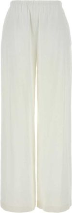 Max Mara White Relaxed Elasticated Pants