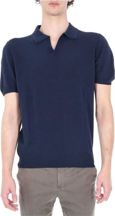 Drumohr Polo Shirts - Heren - Polos - Blauw - XL - Tops
