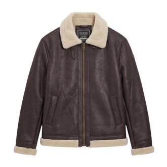 Guess Giacca Shearling - - Jackets - Uomo - Marrone - L