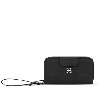 Sherpani Tulum Nylon Large Zip Around Wallet with RFID Protection in Raven at Nordstrom