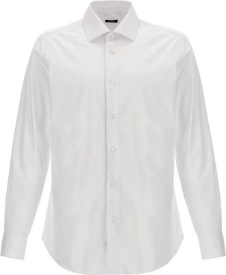 Barba Overhemden - Heren - Zakelijke Overhemden - Wit - 2XL - Katoen - Overhemden