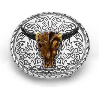 Lagos Mens Anthem Longhorn Belt Buckle in Two Tone at Nordstrom