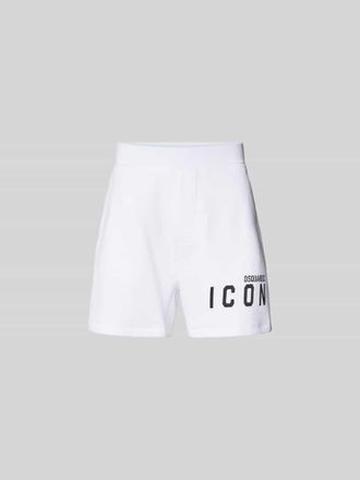 Dsquared2 Sweatshorts mit elastischem Bund in Weiss, Gr&ouml;&szlig;e XXXL