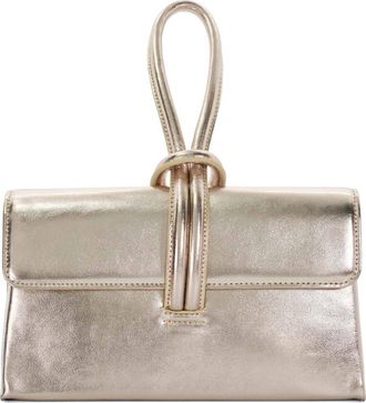Dune London Brynie Faux Leather Wristlet in Pewter at Nordstrom