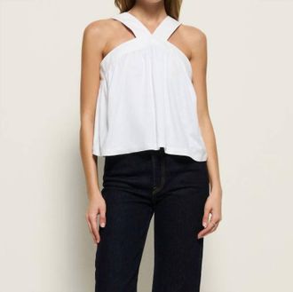 Nation Ltd Bibi Halter Tank Top In White