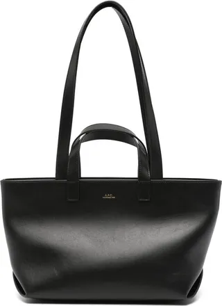 A.P.C. A. p.c. Logo-print Leather Tote Bag