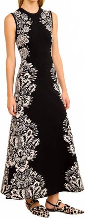 Ulla Johnson Liana Jacquard Dress In Noir