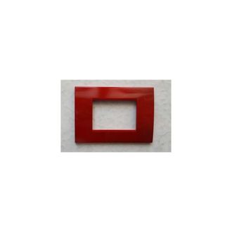 Trade Shop Trade Shop - Placca Placche Placchete Compatibili Living Light In Abs 3 4 7 Posti Colorate - Rojo Oscuro