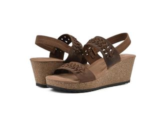 White Mountain Pretreat Womens Sandals Brown/ Leather : 9.5 B - Medium, Leather/Rubber