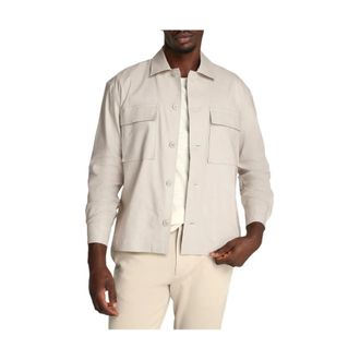 Calvin Klein Heren, Jassen, Beige, Maat: XL Linnen