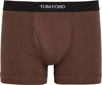 Tom Ford Stretch-cotton Boxer Briefs - Grey - XL
