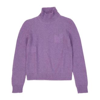Alberta Ferretti Maglione Mohair Viola Aw24 - - Knitwear - Donna - Viola - S
