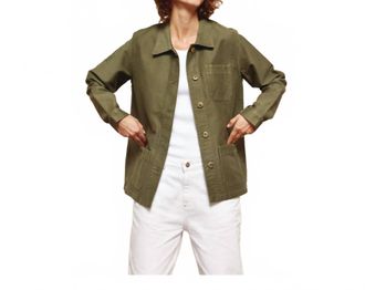 Le Mont St Michel Genuine Work Jacket In Khaki