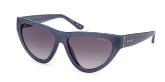 Guess GU00151 84B Womens Sunglasses Blue Size 57