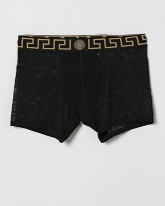 Versace Boxer con banda Greca in pizzo